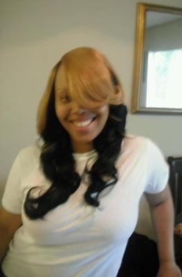 Full weave with curls