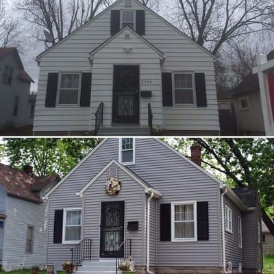 We used Mastic Carvedwood siding, new window wraps, and Highlander Malarkey shingles! Want to see the Elevated difference in your home?