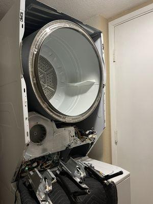 Replacing the dryer gas valve