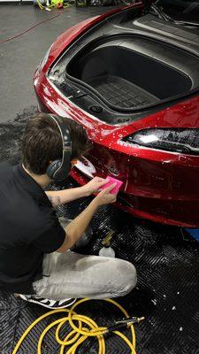 Our Full Front Protection Package in Clear Bra / Paint Protection Film.