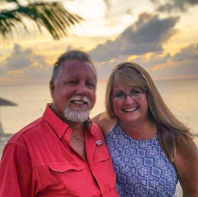 Me and Dee on vacation