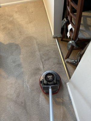 Agitating the dirt