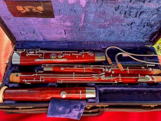 we had the joy of restoring this Heckel bassoon.We service all types of bassoons and bocals