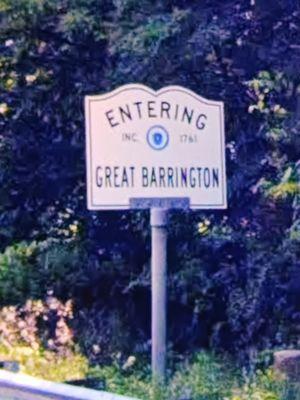 Entering Great Barrington on US 7 from Stockbridge.