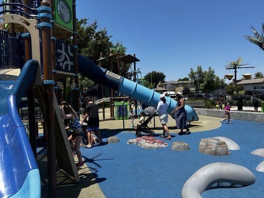 The park next to the water park area