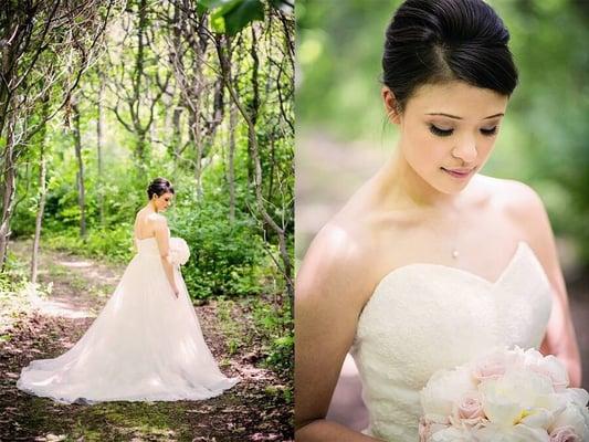 Bridal hair and makeup by me!