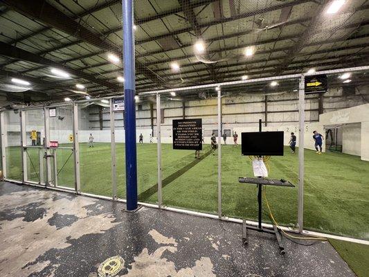 Indoor soccer field