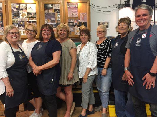 Ronda Coryell and happy students