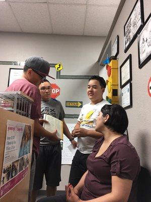 Our students always actively engage with our instructors.