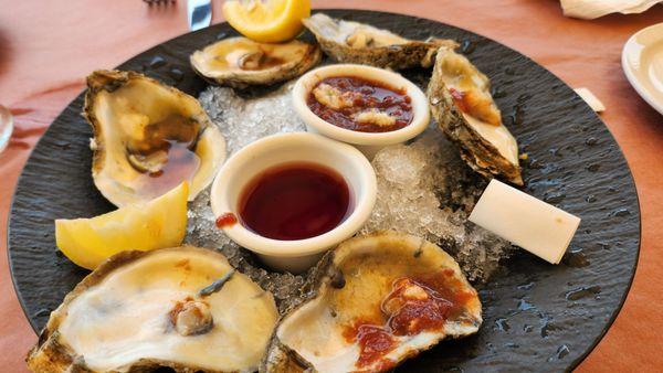 6 oyster on half shell