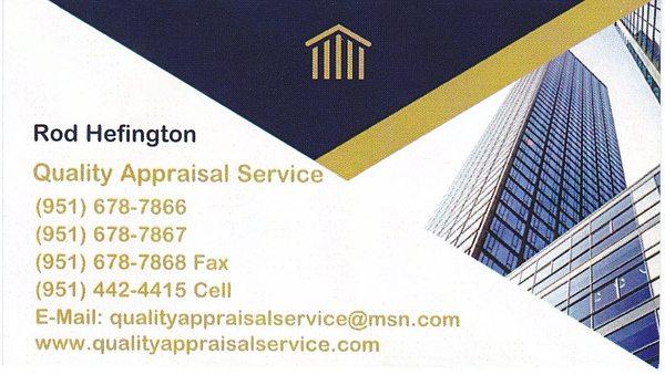 Quality Appraisal Service