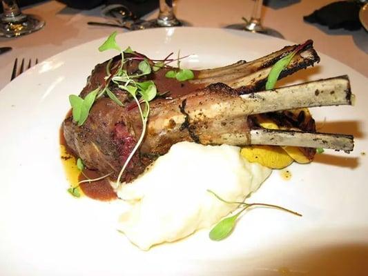 Rack of lamb was delicious!