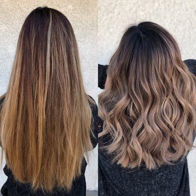 Before (left) & after (right). Process took 8 hours!