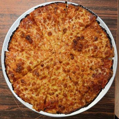 Plain cheese pizza