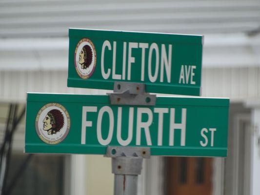 Located at corner of Clifton Ave and Fourth Street. Parking behind our building.