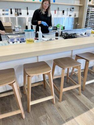 Mixing up some scrub for me!