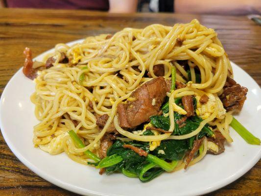 #47. Beef brisket fried hand pulled noodle! $11