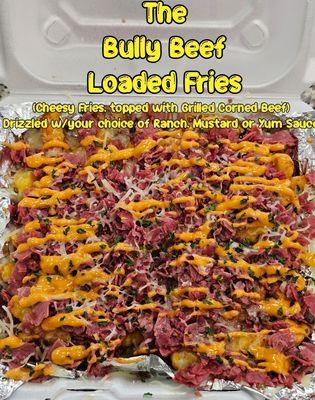This isn't your average loaded fry... it's made with cornbeef... soooo yummy and delicious. Makes my mouth water.