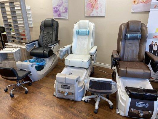 A few of the spa chair selections
