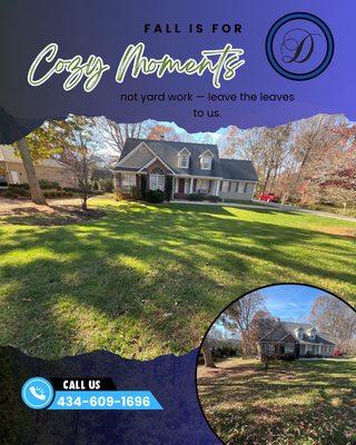 Skip the stress (and the leaf blower tug-of-war with your neighbor). Let Davidson Landscaping handle the mess so you can actually enjoy the