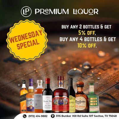 Midweek calls for a mid-pour!
Swing by for our exclusive Wednesday liquor deals -- because why wait till Friday?
#liquor #whiskey