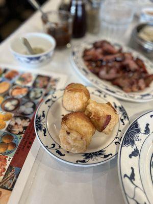 Shrimp with bacon