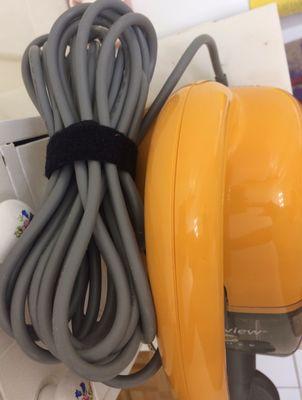 Super Long Cord. My Powerful little hand held dust buster. Excellent! Posted with review 05/03/20