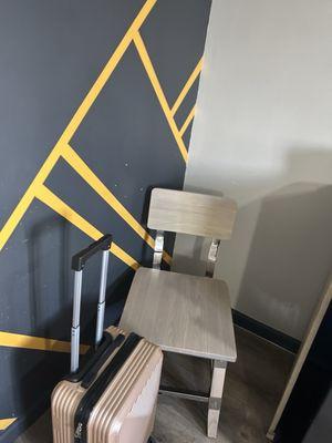 As soon as we walked in stains on the wall