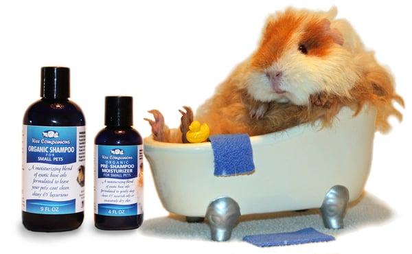 I designed and printed the labeling for this small furry pet shampoo made by WeeCompanions.org