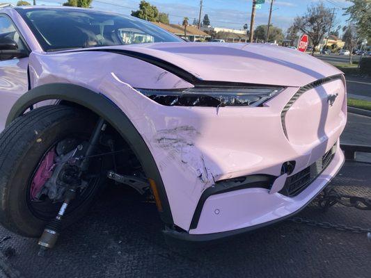 My poor car being held hostage.