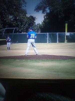 My first student this is a summer League for college travel ball.