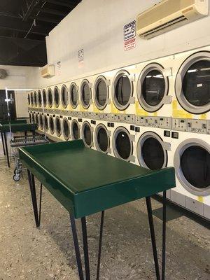 Very hot dryers making your laundry dry fast to save your money.