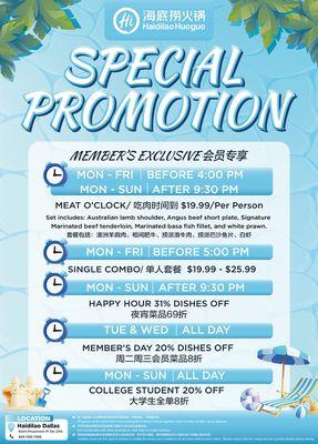 SPECIAL PROMOTION