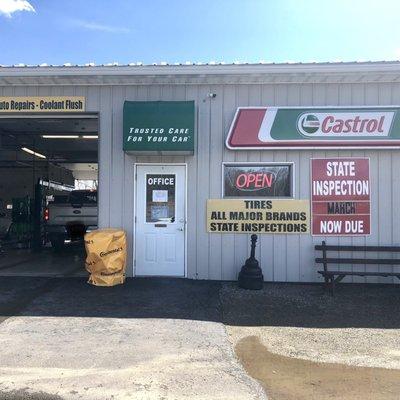 Exterior - located around the side of the Car Wash