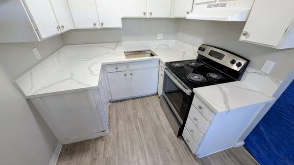 Modern Kitchen Refresh - Countertop & Cabinet Transformation