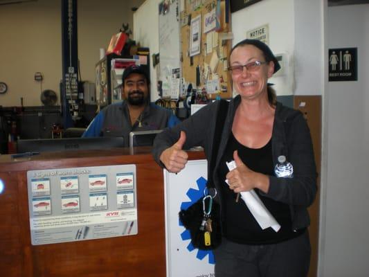 So happy to have my van fixed on our vacation! Thanks Shady!