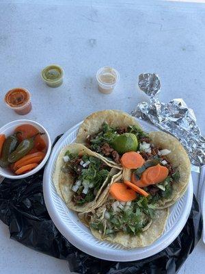 Pork Adobo Tacos or Tacos Al Pastor.