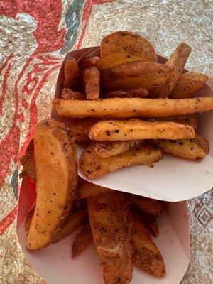 Bfast potato wedges!