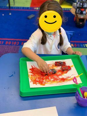Cars and painting such a hit!