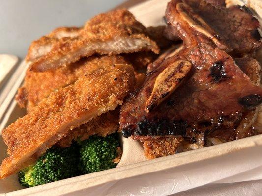 Chicken katsu and kalbi #36