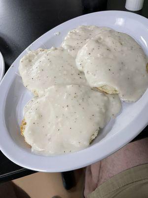Biscuits & Gravy. So good and huge portion, I was expecting half of this but I still ate it all!