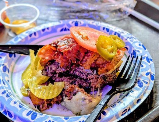 Double protein burger