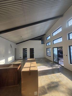 Sheetrock installation, tape, float, texture, and paint