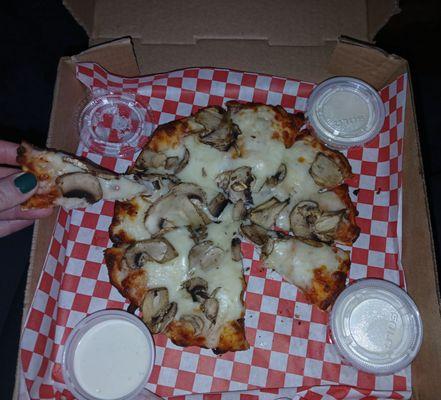 Cheese and mushroom