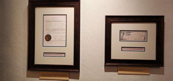 Original documents from the late 1800s