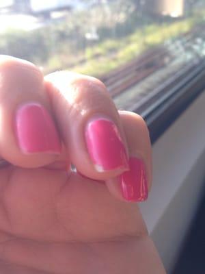 Day 3. Chipped gel nail.