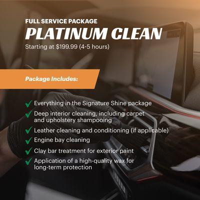 Our Platinum Clean package