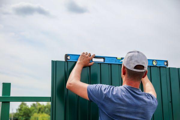 Privacy Fence Contractor performing a Fence Installation