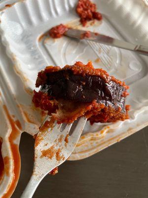 Thickness of Eggplant Parmesan