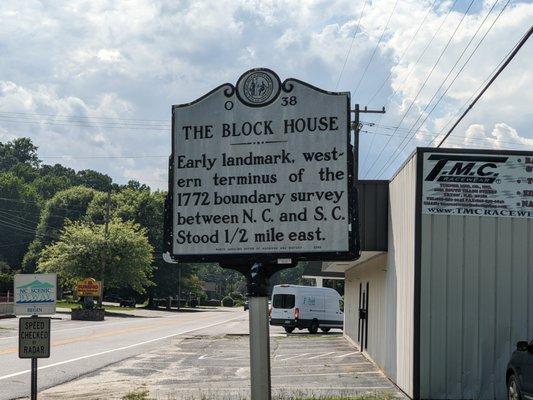 The Block House Historical Marker, Tryon
